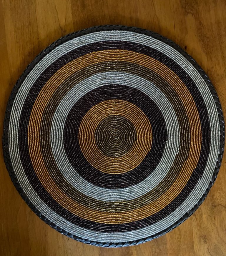 Sunset Rings Fully Beaded placemat