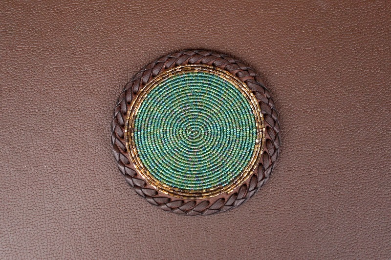 Royal Emerald Fully-Beaded Placemat