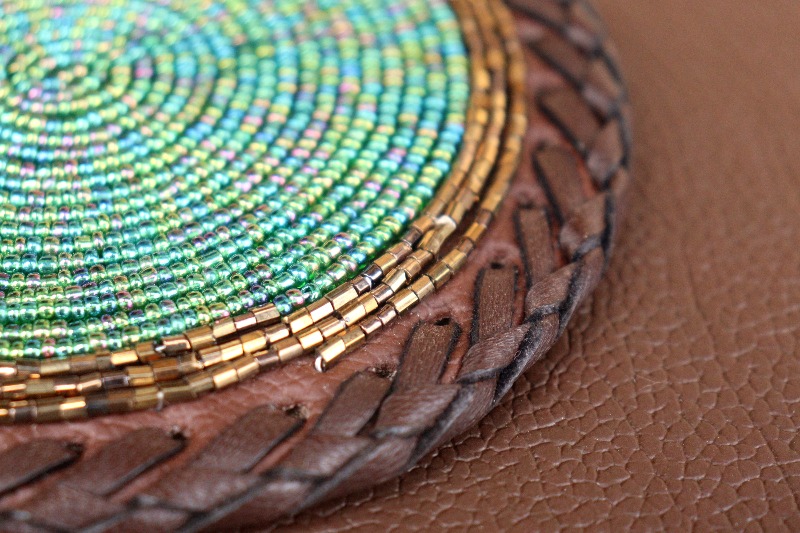 Royal Emerald Fully-Beaded Placemat
