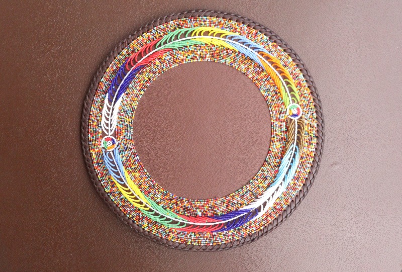 Leaf design Half-Beaded Mat