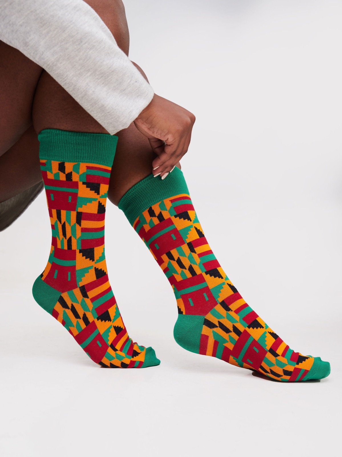 African printed Ankara socks