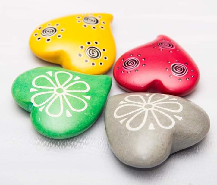 Soapstone Flat Heart Keepsakes