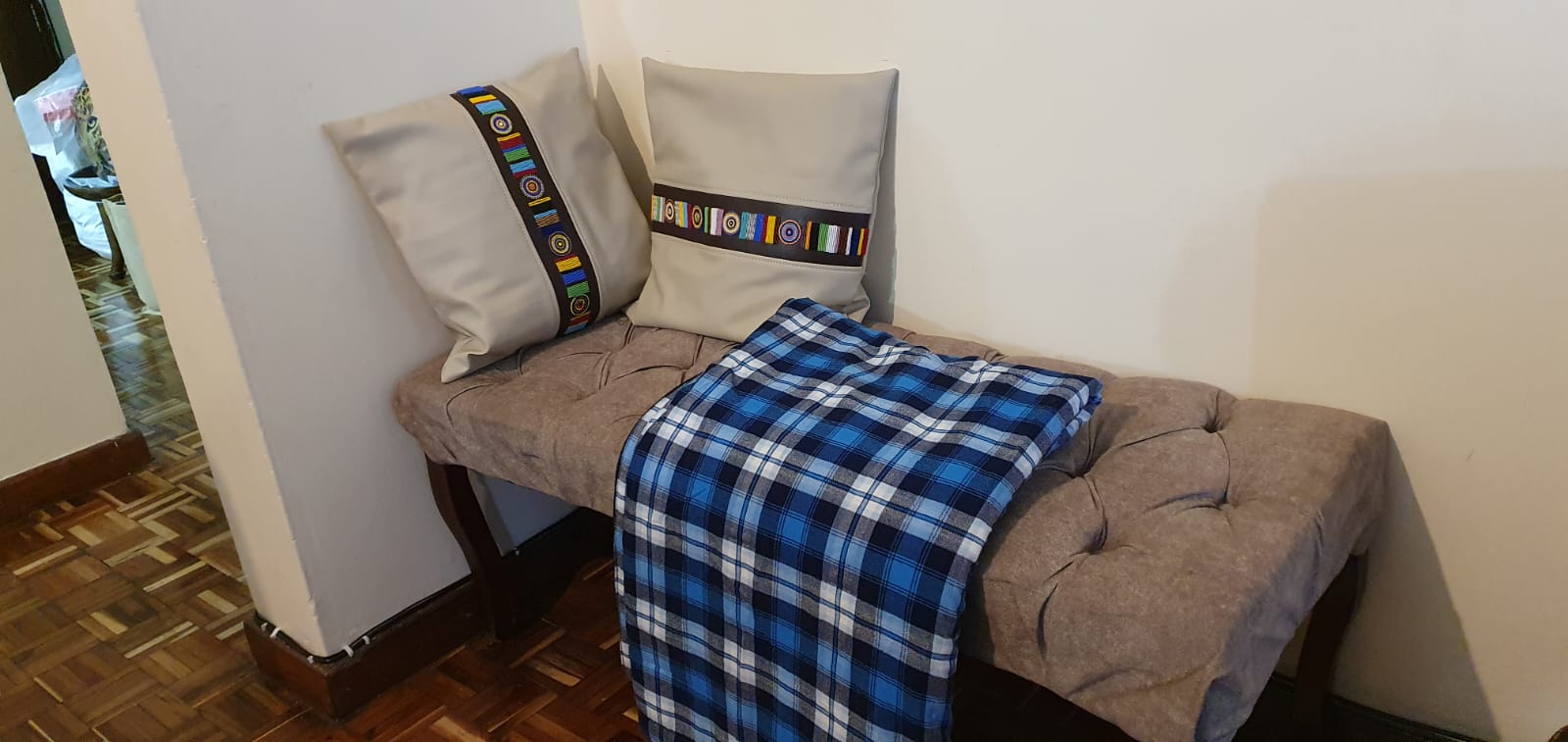 Blue Maasai blanket