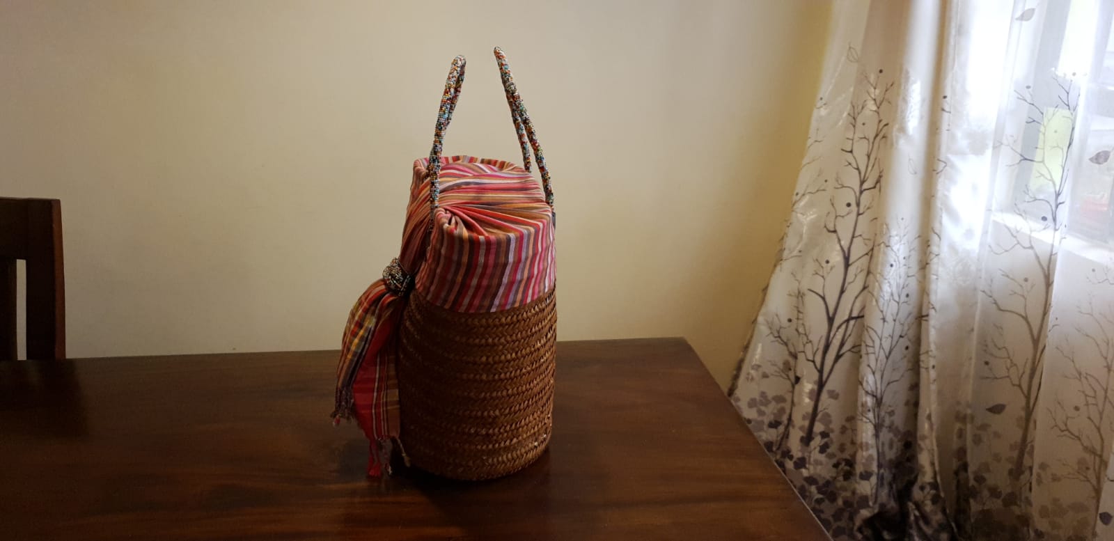Pink Kikoy Basket