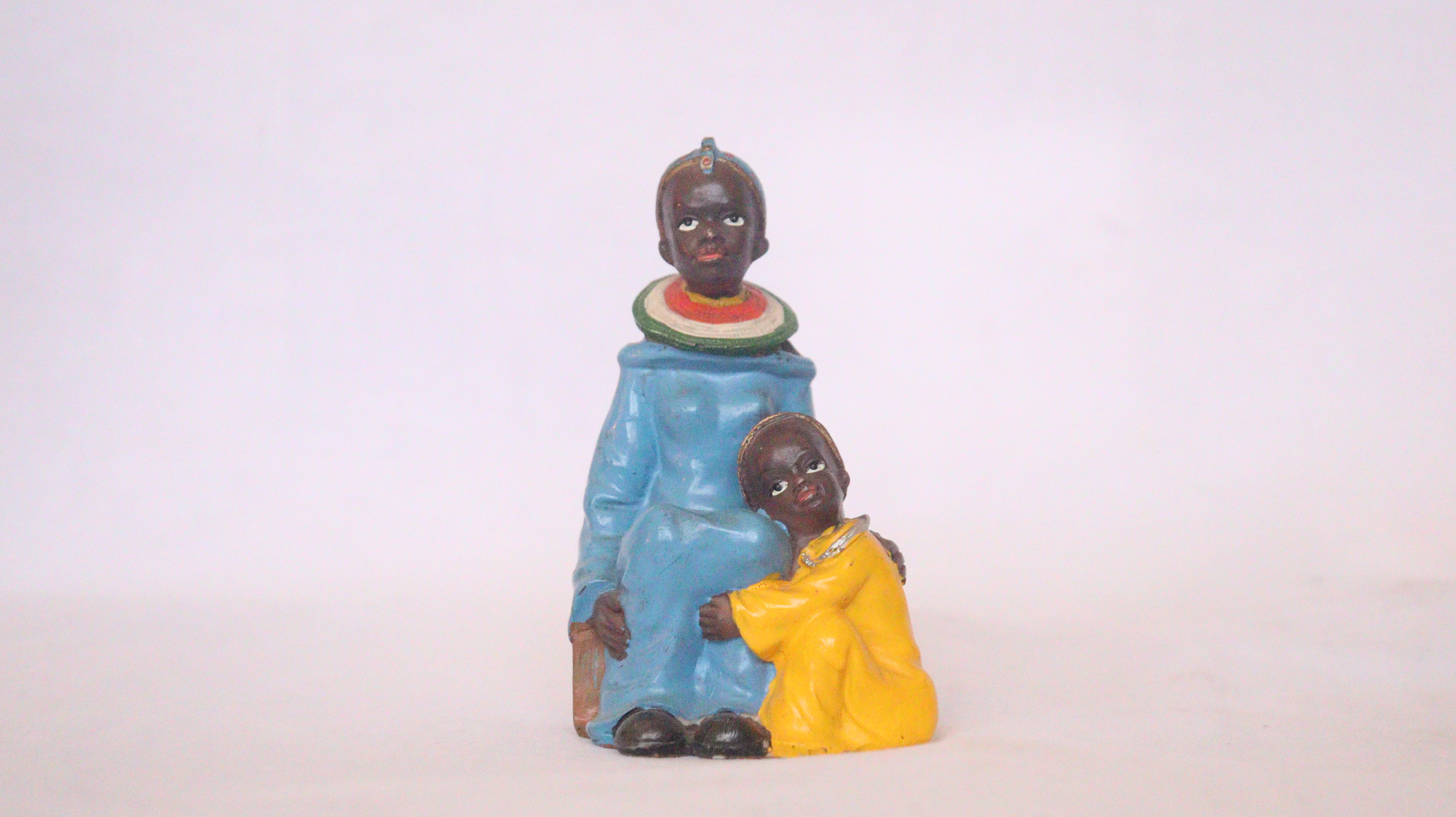 Maasai with child, Maasai woman,Maasai Sculpture, African Sculpture