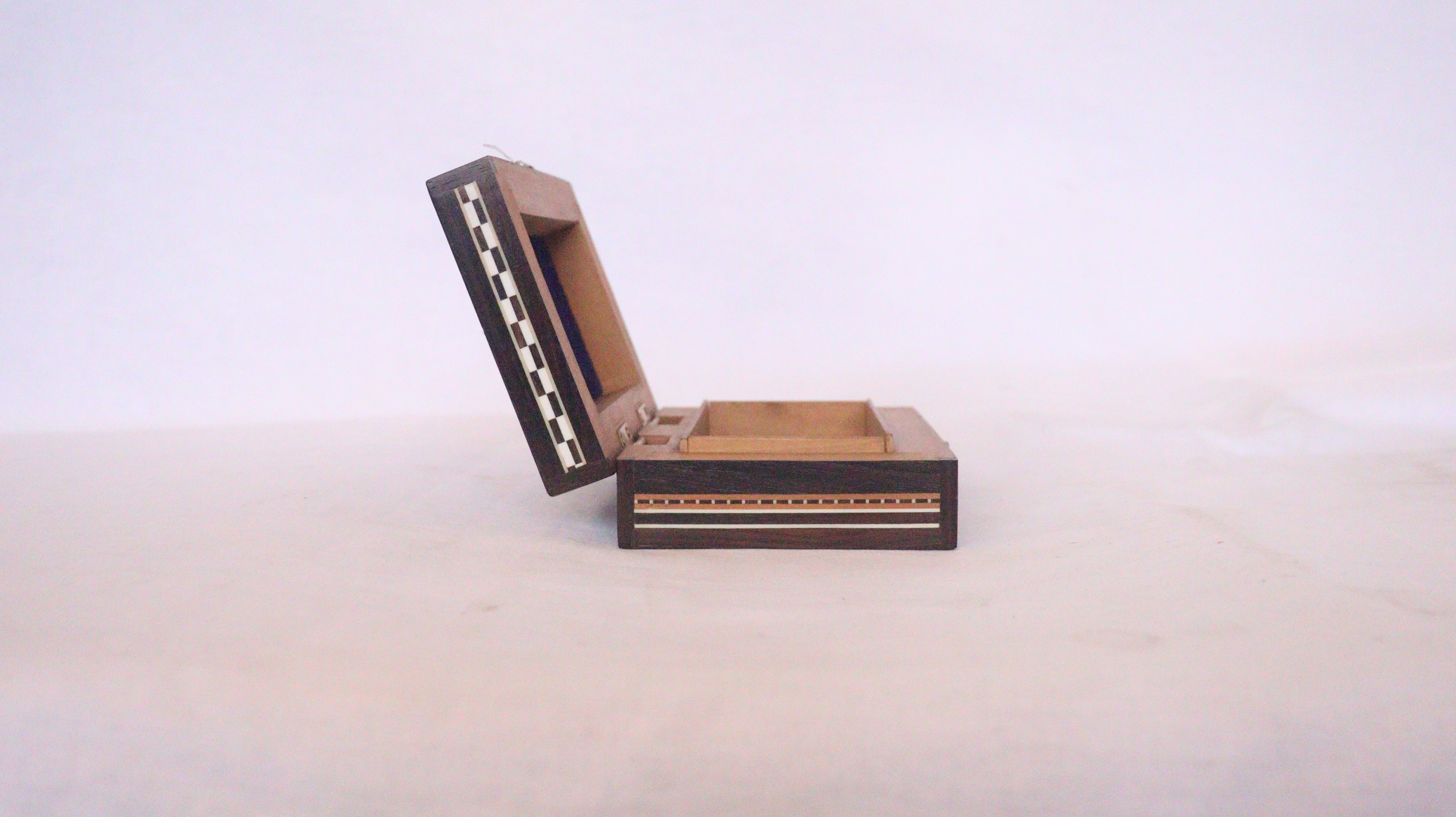 Jewelry Box, Wooden Jewelry Box With Pearls, Sandalwood Jewelry Box