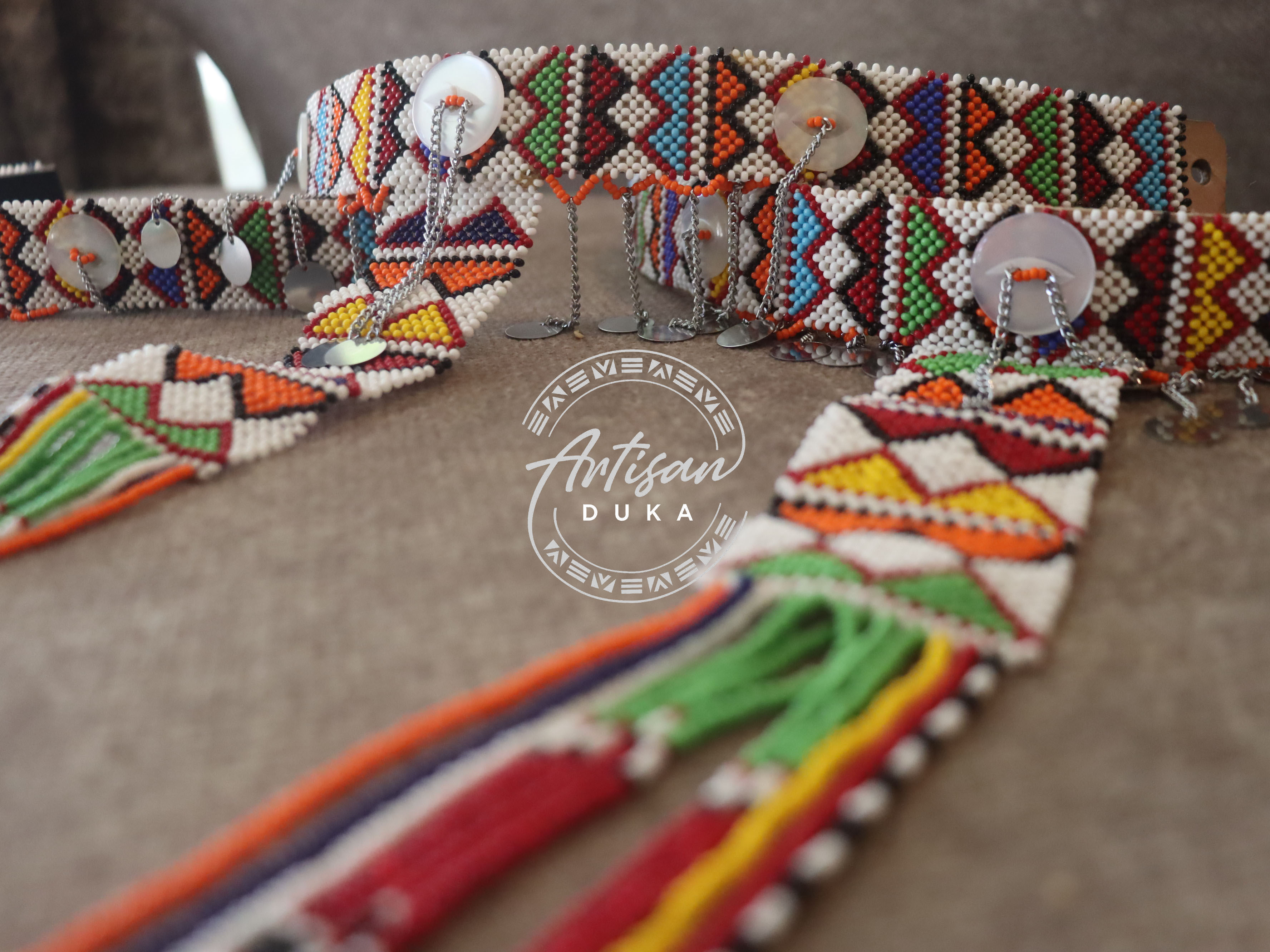 Maasai tribal chocker waterfall necklace, Maasai tribal chocker, Maasai chocker