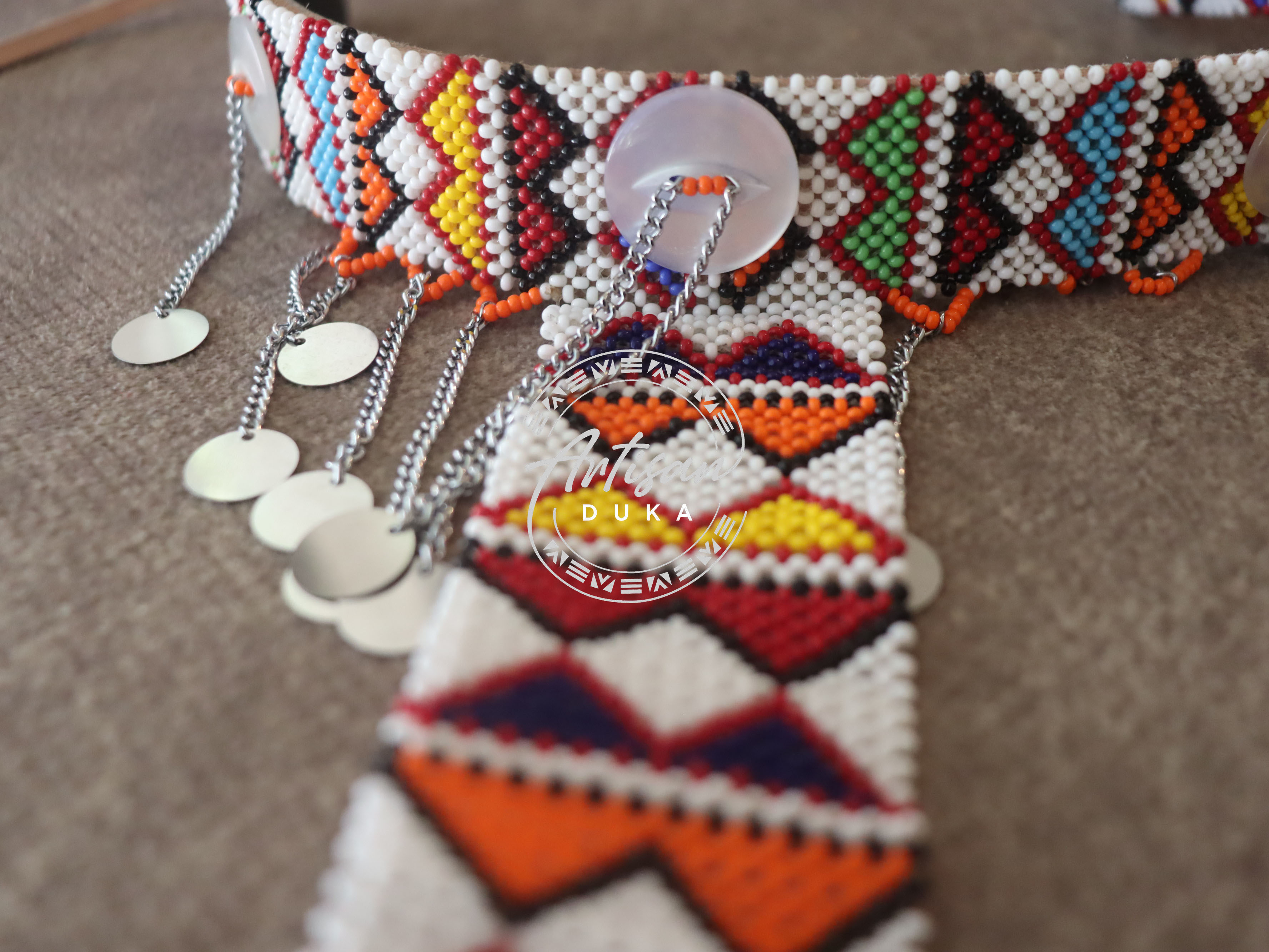 Maasai tribal chocker waterfall necklace, Maasai tribal chocker, Maasai chocker