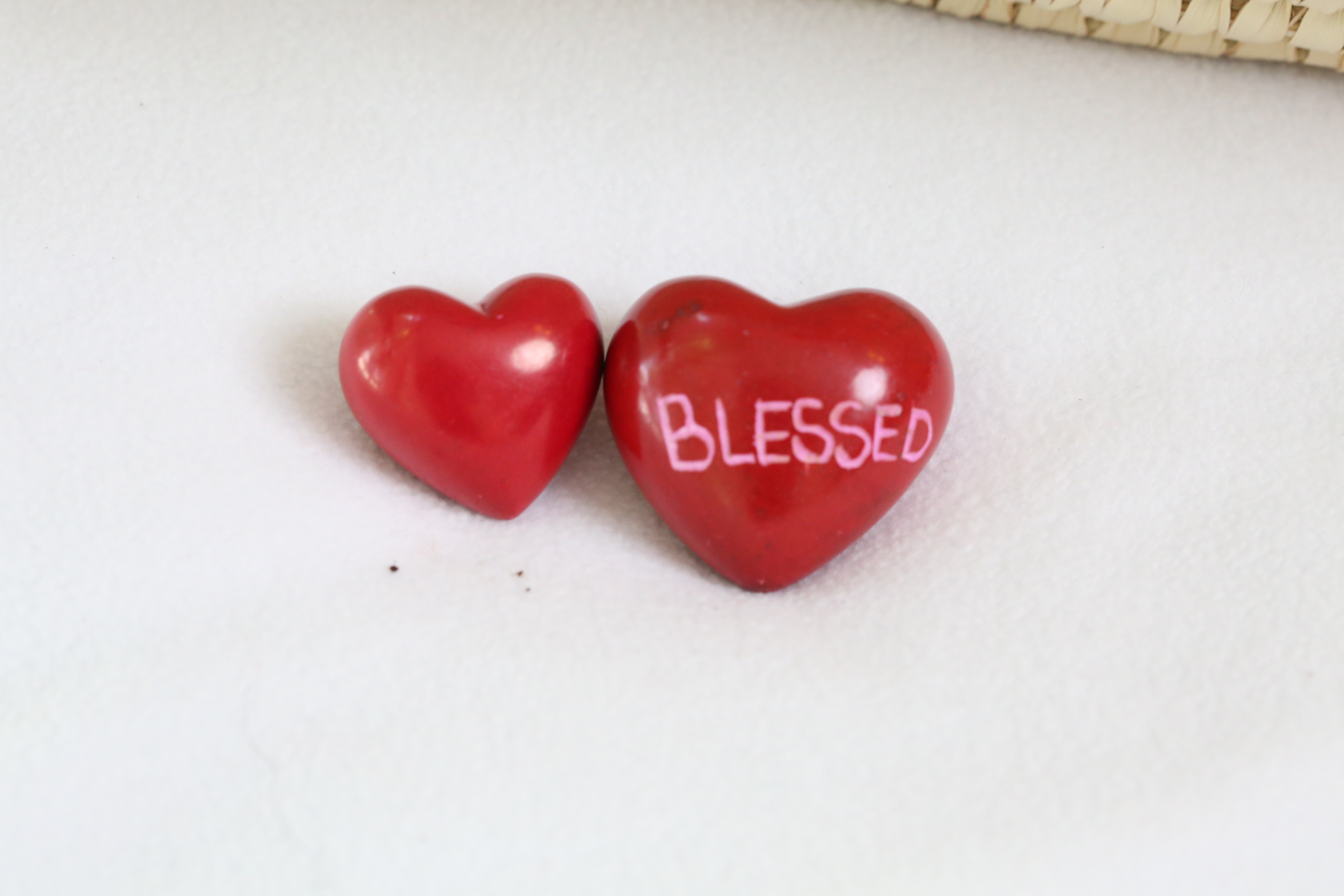 Heart shape message soapstone, Home decor soapstone